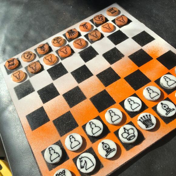 Chess Set - Orange Cream - Picture 6 of 9